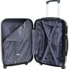 51ObaHpkm6L._AC_.jpg Valise Trolley Cabine 55cm - ALISTAIR Sécure - ABS Ultra légère et résistante - 4 Roues - Couleur spéciales - Marque française - Noir