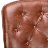 51Oc5s-17JS._AC_.jpg BlueOcean Chaise de bureau ergonomique réglable en cuir avec accoudoirs et support dorsal pour chambre à coucher ou maison