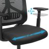 51OgGjBIgEL._AC_.jpg SONGMICS Fauteuil de Bureau Ergonomique avec mÉcanisme basculant, Chaise de Bureau en Maille, Respirant, Appui-tÊte et Accoudoirs RÉglables, Support Lombaire, Confortable et Fiable, Noir OBN53BK