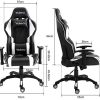 51Q-Z3uRWL._AC_.jpg YOLEO Chaise Gaming, Chaise de Bureau, Siège Ergonomique, Fauteuil de Gaming Professionnel, Dossier Haut, Hauteur réglable, Charge Max 150 kg, Blanc