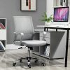 51QWZhSB1bL._AC_.jpg Fauteuil chaise de bureau ergonomique hauteur réglable pivotante 360° revêtement maille gris