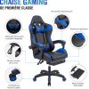 51RHYUrsZLL._AC_.jpg CO-Z Chaise de Gaming, Fauteuil de Gamer, Fauteuil de Bureau Racing, Chaise Ergonomique Inclinable avec Appui-Tête et Support Lombaire, Siège de Gaming avec Repose-Pieds (Bleu)