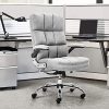 51S4S48SQ3L._AC_.jpg YAMASORO Chaise de Bureau Ergonomique avec Dossier et accoudoirs pour Bureau à Domicile, réglable, en Velours (Gris)