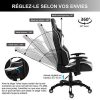 51S8rnC-HL._AC_.jpg YOLEO Chaise Gaming, Chaise de Bureau, Siège Ergonomique, Fauteuil de Gaming Professionnel, Dossier Haut, Hauteur réglable, Charge Max 150 kg, Blanc