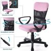 51SN0thbL._AC_.jpg Medium Dos en Maille Home Chaise de Bureau Executive Ordinateur Hauteur réglable pivotant Chaise de Bureau - Rose-2
