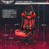 51SX4MNoPOS._AC_.jpg Acethrone Chaise de Jeu de Bureau Ergonomique, Siège Gamer Confortable, Fauteille Gamer Tissu, Chaise Gaming, Dossier Inclinable 90 ° à 135 °, Pivotante 360 °, Hauteur Accoudoirs Réglables (Noir)