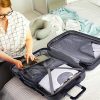 51Sw2neZu2L._AC_.jpg ITACA - Valise Trolley 66 cm en ABS. Rigide et Légère. Poignée Télescopique, 2 Anses Rétractables, 4 Roues. Taille Moyenne. Cadenas à Combinaison T71560, Color Anthracite