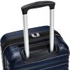 Amazon Basics Valise rigide et solide, de qualité supérieure, 56 cm - Bleu