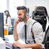 51UKq3cztrL._AC_.jpg YOLEO Chaise Gaming, Chaise de Bureau, Siège Ergonomique, Fauteuil de Gaming Professionnel, Dossier Haut, Hauteur réglable, Charge Max 150 kg, Blanc