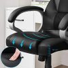 51YBNlBpFmL._AC_.jpg SONGMICS Fauteuil de bureau, Stable, Bonne longévité, Hauteur réglable, Ergonomique, Noir, OBG22B