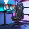 51YqDuLua2S._AC_.jpg Autofull Chaise Gaming Fauteuil Gamer Ergonomique Chaise Gamer Cuir PU Chaise De Bureau, Hauteur D'assise et Inclinaison du Dossier Réglables,Appui-tête et Support lombair, Repose-Pieds,Noir