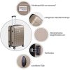 51ZUTTnoADL._AC_.jpg Set de 3 valises rigides Champagne Or 4 Roues 360° Bagage 2 poignées de Transport Plastique ABS Serrure Cadenas à Combinaison Malle Voyage léger Vacances