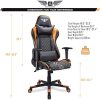 51aMKvAJxL._AC_.jpg Acethrone Chaise de Jeu Ergonomique Dossier de Chaise d'ordinateur Confortable Peut être incliné à 165° avec Appui-tête et Coussin Lombaire et accoudoirs Chaise pivotante à 360 ° réglable
