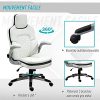 51aY2QeWmnS._AC_.jpg Fauteuil de bureau manager gaming style baquet racing dossier assise capitonné revêtement synthétique blanc noir