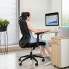 51bnaQEEvWL._AC_.jpg SONGMICS Fauteuil de Bureau Ergonomique avec mÉcanisme basculant, Chaise de Bureau en Maille, Respirant, Appui-tÊte et Accoudoirs RÉglables, Support Lombaire, Confortable et Fiable, Noir OBN53BK