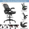 51dlqSVtMgL._AC_.jpg Fauteuil de bureau chaise de bureau assise haute réglable dim. 64L x 60l x 106-126H cm pivotant 360° maille respirante noir