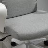 51e3kannw9S._AC_.jpg Chaise de bureau tissu fauteuil bureau massant coussin lombaire intégré hauteur réglable pivotante 360° gris