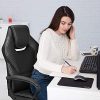 BASETBL Chaise Bureau, Fauteuil Bureau Ergonomique, Chaise Gaming Hauteur Réglable et Dossier Inclinable, Fauteuil Gamer avec Appui-Tête et Support Lombaire (Noir)…