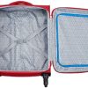Delsey Valise Mercure, disponible en rouge et noir, unisexe, 55cm, 1 pièce