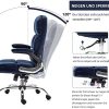 51egTCt4PaS._AC_.jpg Yamasoro Chaise de bureau ergonomique avec accoudoirs rabattables, hauteur réglable à 360°, chaise de bureau avec support lombaire réglable, chaise de bureau en velours (bleu)