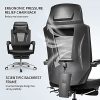 51ehM7SDrGS._AC_.jpg MFAVOUR Chaise de Bureau, Fauteuil de Bureau Ergonomique, Chaise Ergonomique avec Repose-Pied en Maille, Fauteuil Idéal pour La Sieste, Charge 150KG Max