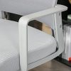 51f1aXr2LJS._AC_.jpg Chaise de bureau ergonomique hauteur réglable pivotante 360° revêtement maille gris