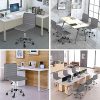 Yaheetech Chaise de Bureau sans Accoudoir à Dossier Bas Fauteuil de Bureau Travail à roulettes Assise Réglable Chaise d'Ordinateur 120 kg Chaise pour Chambre Gris
