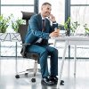 51gCod0J2pS._AC_.jpg WeValley Chaise de Bureau Ergonomique, Fauteuil de Pivotant en Maille Avoir Soutien Lombaire et Accoudoir Réglable, Capacité Maximal de 180 KG Noir