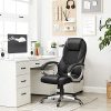 51hM306sGUL._AC_.jpg SONGMICS Fauteuil de bureau, Stable, Bonne longévité, Hauteur réglable, Ergonomique, Noir, OBG22B
