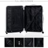 FERGÉ Set 3 valises rigides à 4 roulettes Marseille Ensemble de Bagages (XL, M, 55 cm) Trolley Voyage Rouge