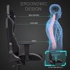 51kSF-1cccS._AC_.jpg Intimate WM Heart Fauteuil Gaming Tissu, Chaise Gamer Ergonomique, Chaise de Bureau Tissu Dossier Haut, Siège Gaming Inclinable Réglable,Siege Gaming avec Appui-Tête, Support Lombaire (Noir Gris)