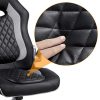51l5SCu3gHL._AC_.jpg Yaheetech Fauteuil Gamer Ergonomique Chaise Bureau Accoudoirs Pliables Hauteur Réglable Noir Gris Charge Max 136kg
