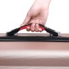Set de 4 valises rigides M/L/XL et Vanity Rose-Or Coque ABS Ensemble Bagages - Pieds antidérapants 2 poignées 4 roulettes Compartiments - Malle Voyage