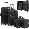 51mzisZKbRL._AC_.jpg Set de 5 valises Trolley Souple 2 Roues Sac à bandoulière Set de Voyage Bagagerie Vanity