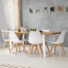 51nFCs9AeWL._AC_.jpg IDMarket - Lot de 6 chaises SARA Blanches pour Salle à Manger