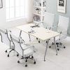 51odta1L9uL._AC_.jpg Yaheetech Chaise de Bureau Ergonomique Fauteuil de Bureau Confortable Cuir PU avec Siège Rembourrée Pivotante Dossier Haut Inclinable Blanche