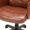 51qzdGGVhLS._AC_.jpg BlueOcean Chaise de bureau ergonomique réglable en cuir avec accoudoirs et support dorsal pour chambre à coucher ou maison
