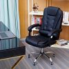 51uz0TMZLL._AC_.jpg VONLUCE Chaise de Bureau avec Massage, Fauteuil de Bureau Pivotante, Chaise en Cuir PU avec Fonction Massage Réglable en Hauteur (sans Repose-Pieds)
