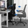 51yhnfU4HL._AC_.jpg Yaheetech Chaise de Bureau Ergonomique Fauteuil de Direction en Maille Fauteuil pour Ordinateur avec Accoudoirs Pliables Dossier Inclinable Hauteur Réglable à Roulettes Noir