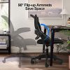 51zChMRf87S._AC_.jpg COMHOMA Chaise de Bureau Fauteuil Pivotant Siège Ergonomique en Maille Respirant avec Accoudoirs Pliables Fonction Berçante Réglable en Hauteur (Noir)