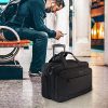 KROSER Mallettes à roulettes pour Ordinateur Portable Sacoche à roulettes pour Ordinateur Jusqu'à 17,3" Imperméable Porte-Documents à roulettes avec Poches RFID pour Hommes/Femmes Rolling Laptop Bag