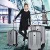 FERGÉ Set 3 valises rigides à 4 roulettes Marseille Ensemble de Bagages (XL, M, 55 cm) Trolley Voyage Rouge