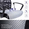 61yRGGPDrSL._AC_.jpg Exofcer Fauteuil de Bureau à Domicile en Maille Incurvée à Dossier Haut Chaise D'ordinateur Pivotante Chaise de Bureau Confortable (Gris)