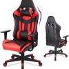 Acethrone Chaise de Jeu de Bureau Ergonomique, Siège Gamer Confortable, Acethrone Chaise de Jeu de Bureau Ergonomique, Siège Gamer Confortable, Fauteille Gamer Tissu, Chaise Gaming, Dossier Inclinable 90 ° à 135 °, Pivotante 360 °, Hauteur Accoudoirs Réglables (Noir)