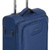 Amazon Basics Valise cabine extensible souple, à roulettes avec serrure TSA - 55 cm, Bleu