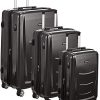 Amazon Basics Valise rigide à roulettes pivotantes, Lot de 3 valises Amazon Basics Valise rigide à roulettes pivotantes, Lot de 3 valises (55 cm, 68 cm, 78 cm), Gris ardoise