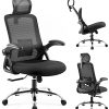 Chaise de Bureau Ergonomique EPLUS LIVING Fauteuil Bureau Coussin Elastique Chaise de Bureau Ergonomique EPLUS LIVING Fauteuil Bureau Coussin Elastique Imperméable Dossier 3 Angles Verouillable Accoudoir Relevable Appui-tête Support Lombaire Réglable Piètement en Acier Rigide