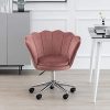 Chaise de Bureau Rose pour Fille Enfant Adultes Ergonomique Fauteuil Chaise de Bureau Rose pour Fille Enfant Adultes Ergonomique Fauteuil de Bureau Confortable en Velours Fauteuil D'ordinateur Pivotant pour Le Ttravail à Domicile Hauteur Réglable