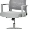 Chaise de bureau ergonomique hauteur réglable pivotante 360° revêtement maille Chaise de bureau ergonomique hauteur réglable pivotante 360° revêtement maille gris