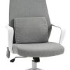 Chaise de bureau tissu fauteuil bureau massant coussin lombaire intégré Chaise de bureau tissu fauteuil bureau massant coussin lombaire intégré hauteur réglable pivotante 360° gris